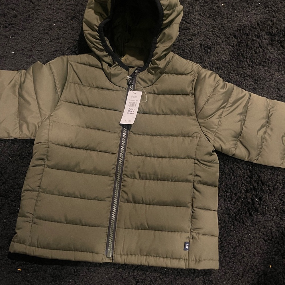 GAP Factory Kids Khaki Puffer Jacket